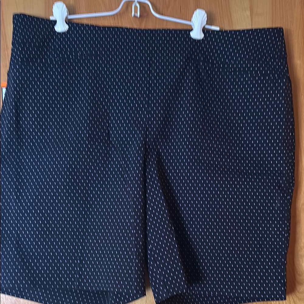 Women's Black Patterned Shorts